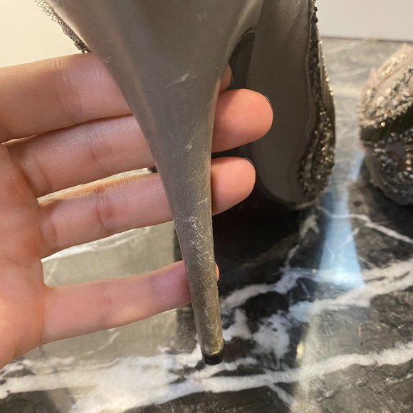 Barbara Bui Embroidered Glitter Boots - Picture 7 of 8